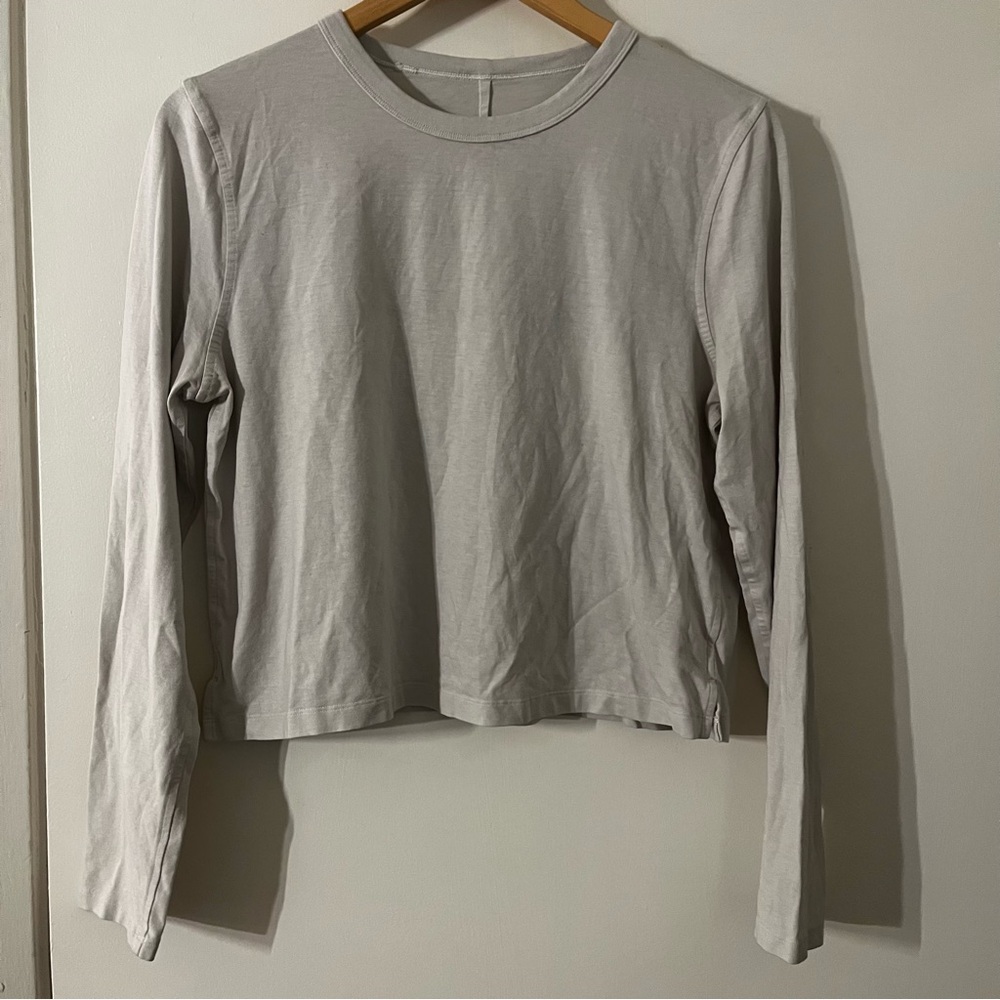 Lululemon classic fit cotton blend long sleeve tee